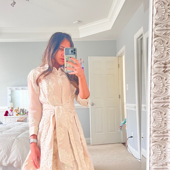 Elegant Rickie Freeman TERI JON Dress: Worn Once, Impeccable Condition - Picture 3 of 5